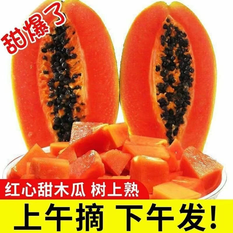 【小君】木瓜雷州红心1/3/新鲜水果热带冰糖牛奶农家现摘直发网红零