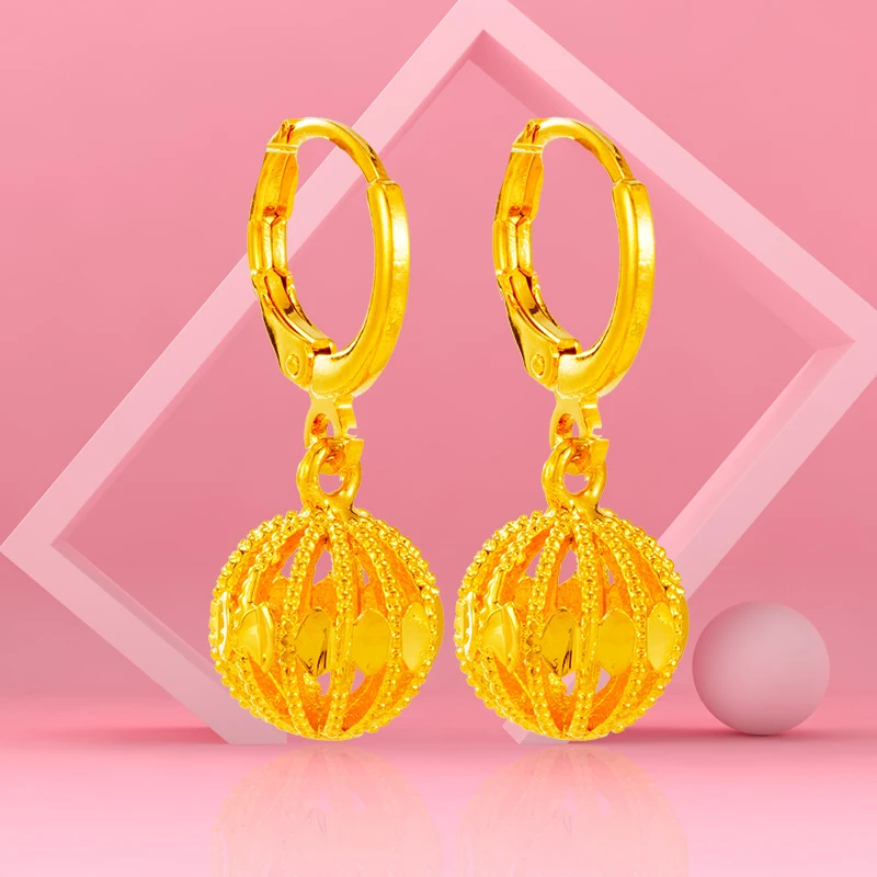 铜合金耳饰 时尚百搭精美福袋耳环 精致星星耳扣气质时髦女士耳坠