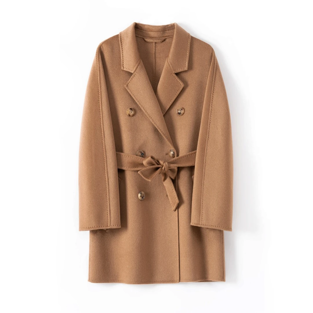 拉铂尔LBE 0358【双面呢801】拉铂尔100%山羊绒短款经典801大衣