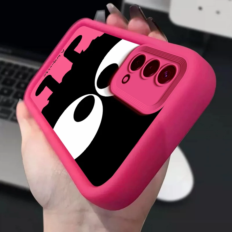适用OPPOA93s手机壳PFGM00女款高级防摔彩绘全包创意个性大眼煤球