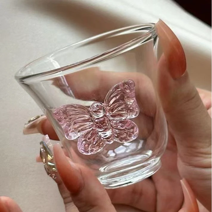 博尚亿水晶蝴蝶小茶杯