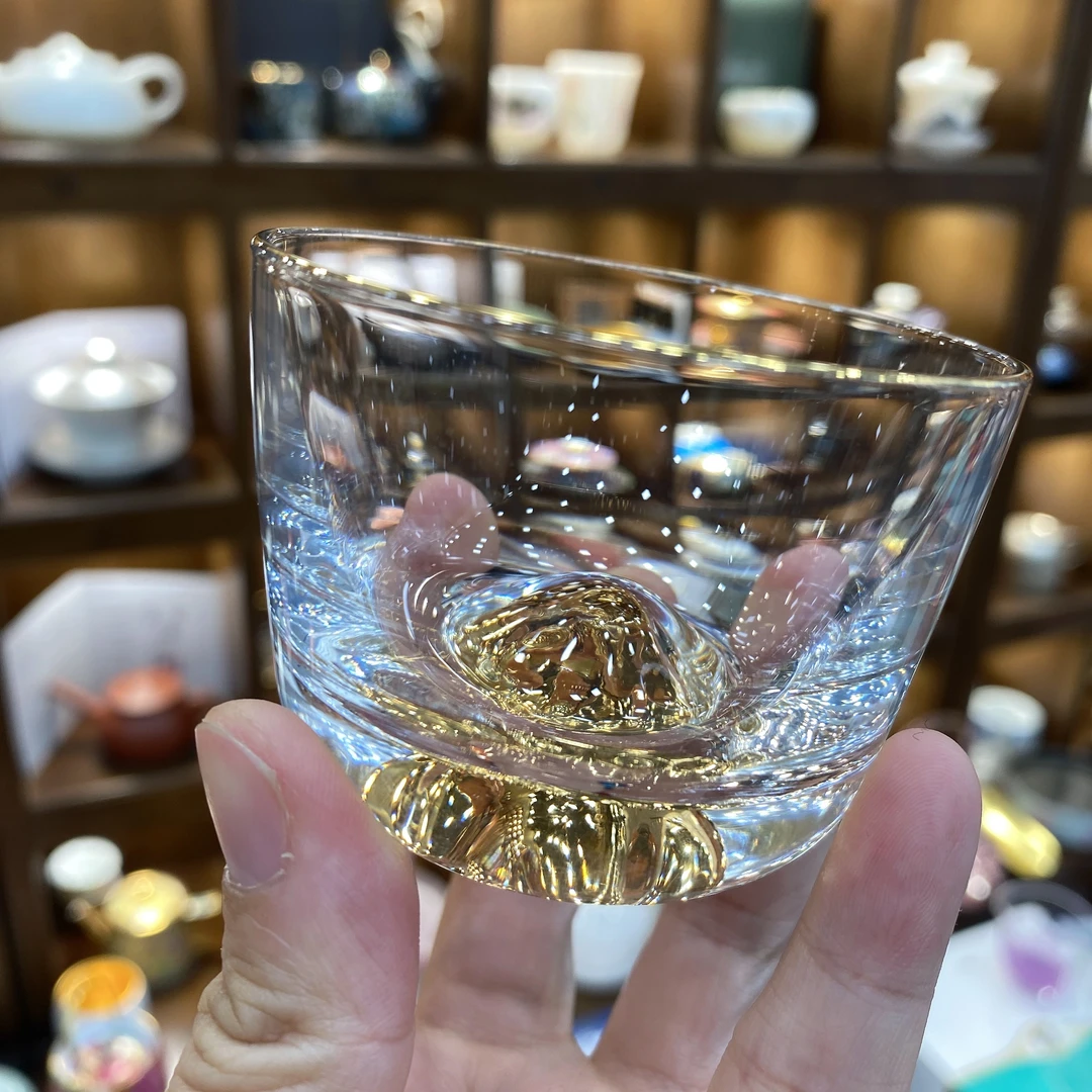 @@高硼硅玻璃藏金主人杯60ml