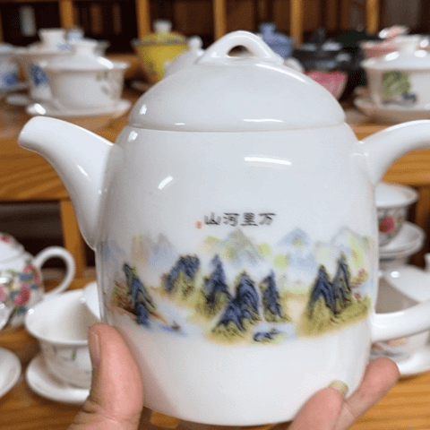 碟漂亮的好看的盖碗