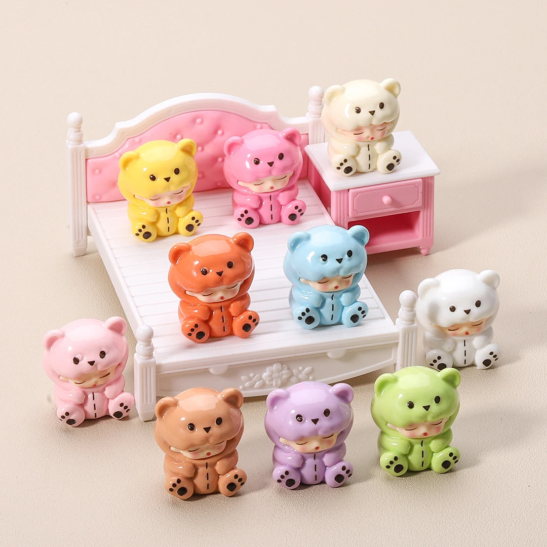 【代拆-实色云梦小熊软糖】Diy高颜值小萌粒桌面小摆件可爱萌粒定制