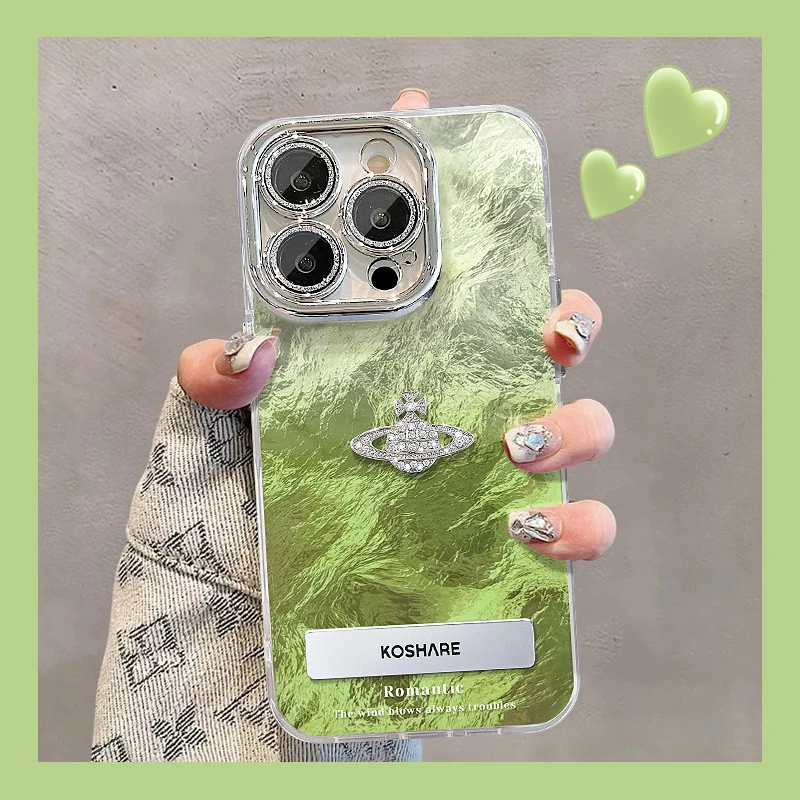 适用苹果vivo华为oppo小米iPhone14渐变公仔精孔冰川纹支架手机壳