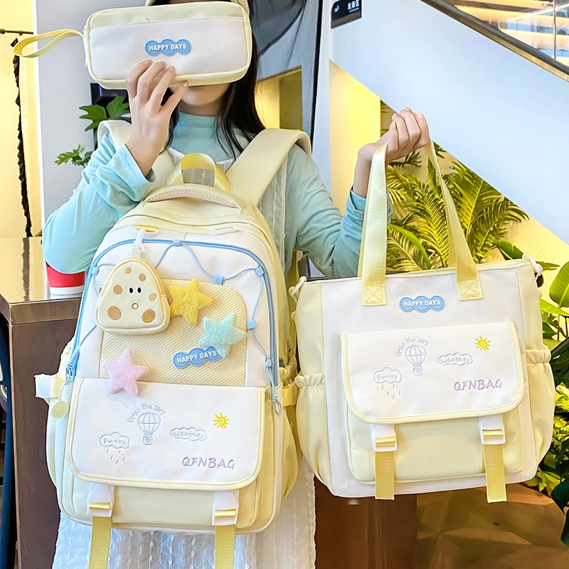 书包女小学初中生高颜值三到六年级女孩可爱高中生新款双肩包背包