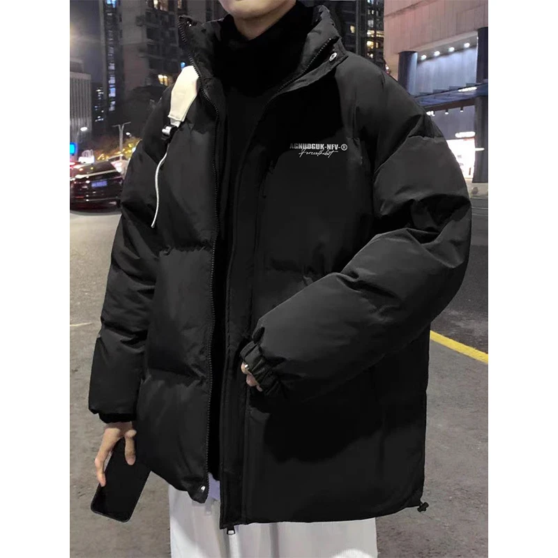 jtrt冬季新款潮牌宽松棉衣面包服男女休闲情侣装加绒加厚棉服外套