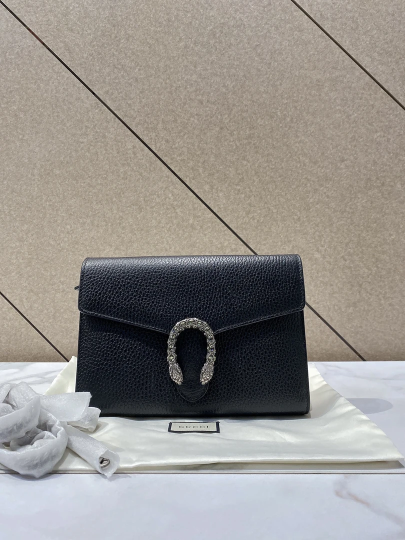 95新 GUCCI/古驰 帝爵奢品/95新/GUCCI/黑色全皮酒神wok