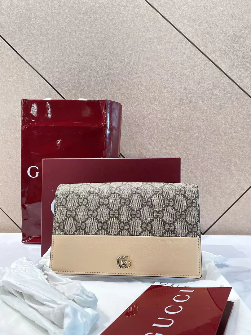 99新 GUCCI/古驰 帝爵奢品/99新/gucci/老花拼粉wok
