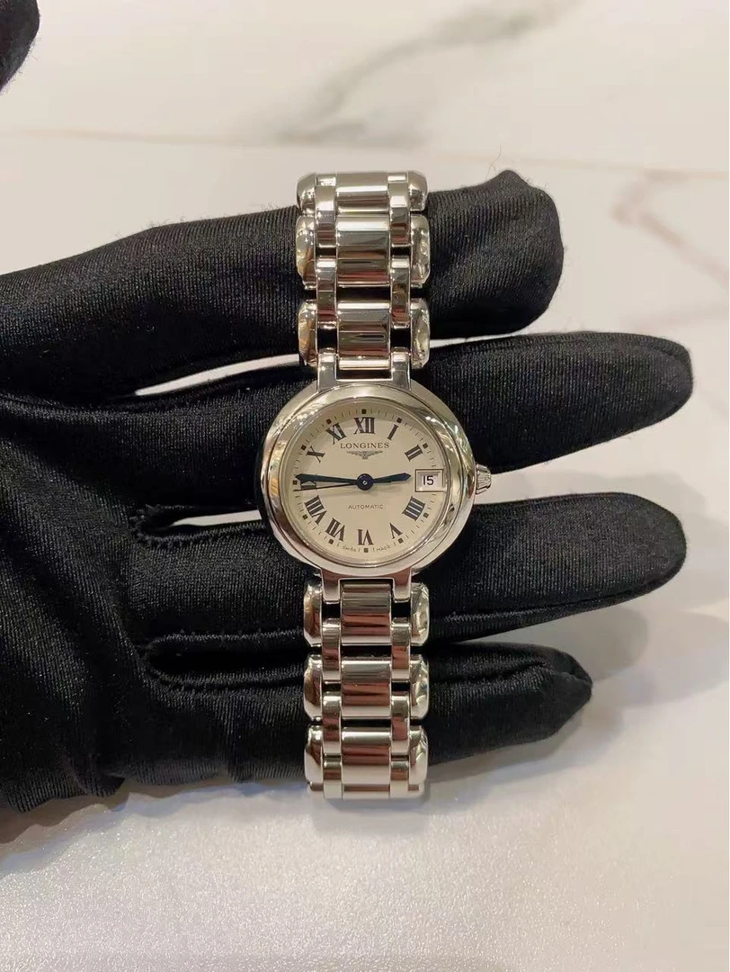 99新 Longines/浪琴 心月白盘腕表