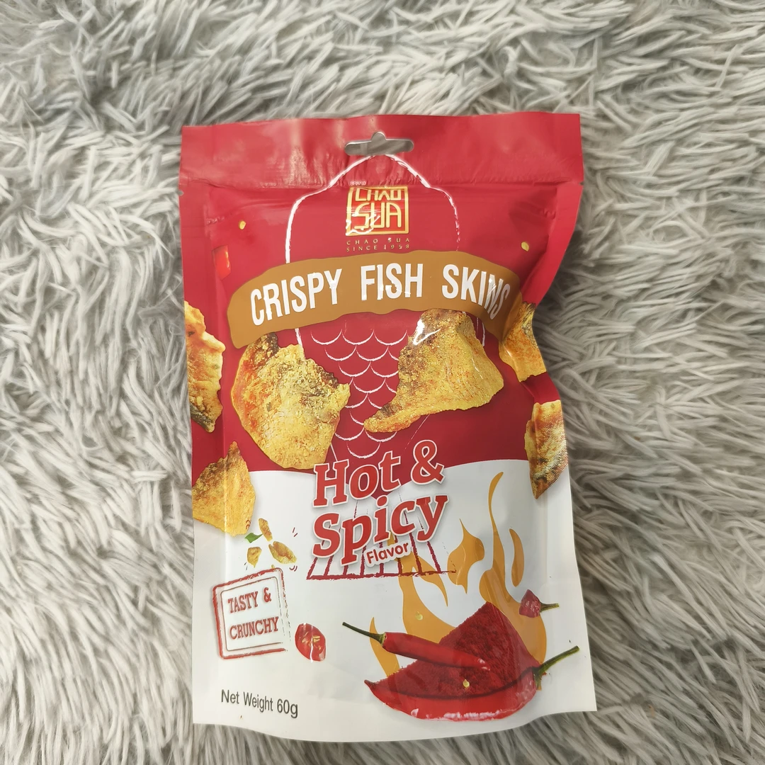 泰国进口座山牌香辣风味脆鱼皮
