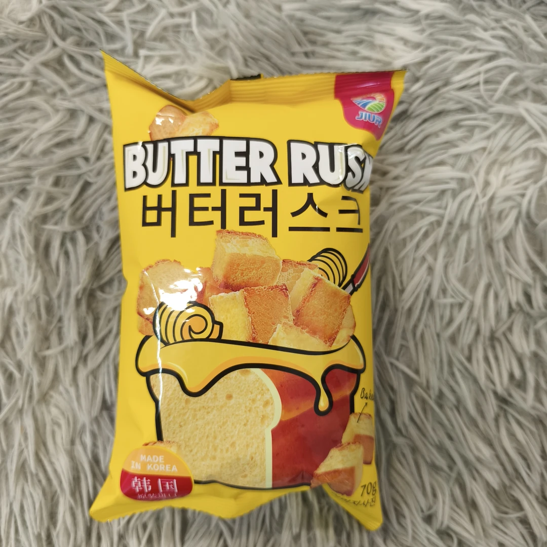 韩国进口九日黄油味面包块面包干