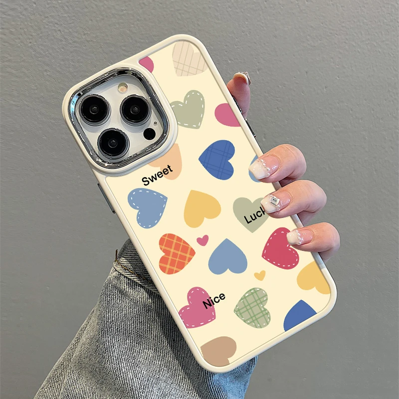 电镀镜框苹果16手机壳15promax小众保护套iphone14新款13/12简约