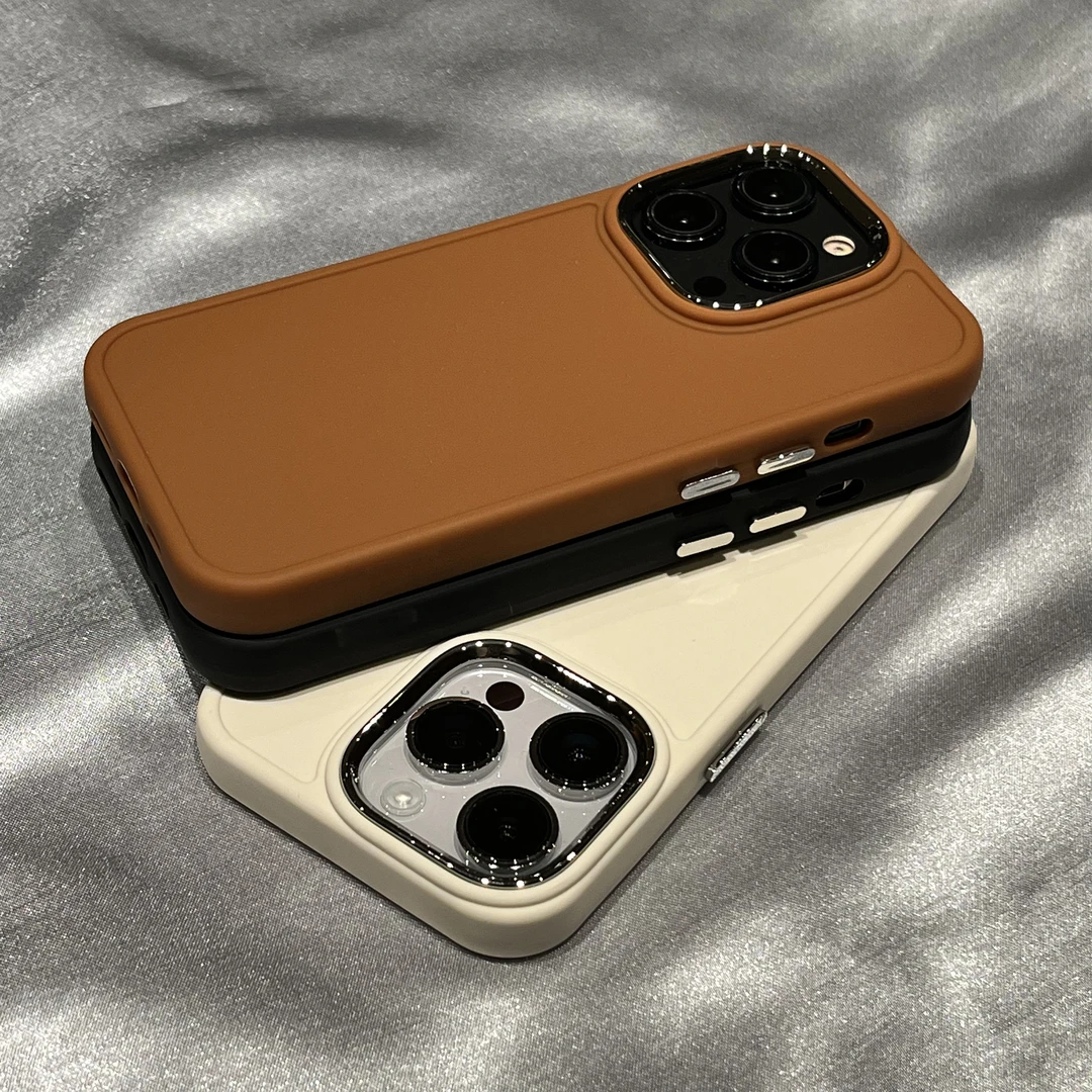 高级感金属镜头iPhone16Promax苹果15手机壳情侣14新款13小众12软