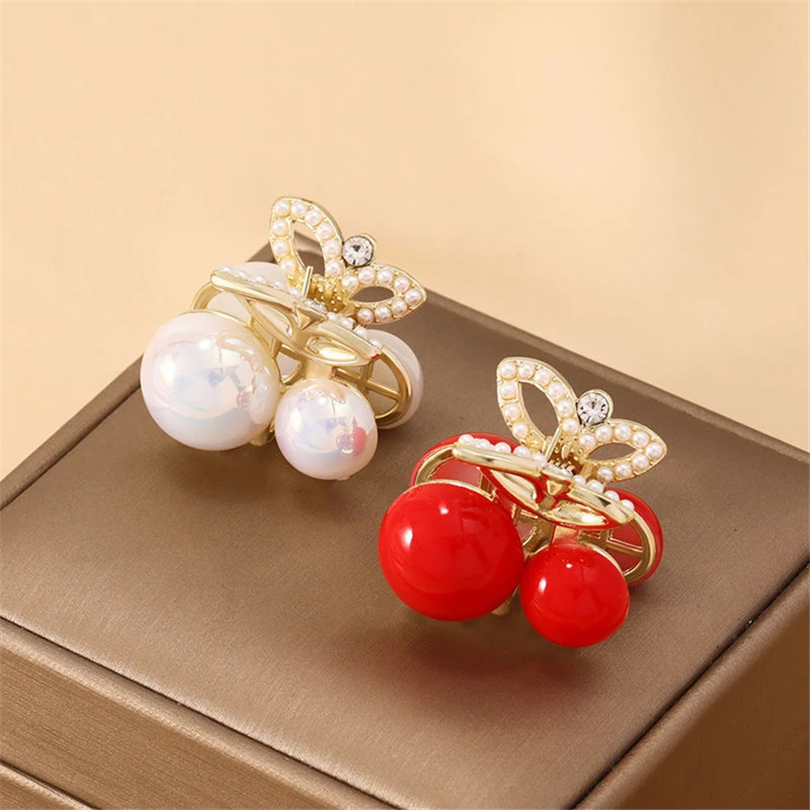 合金合成锆石发饰 小发夹抓夹韩国可爱少女前额刘海夹小巧发饰