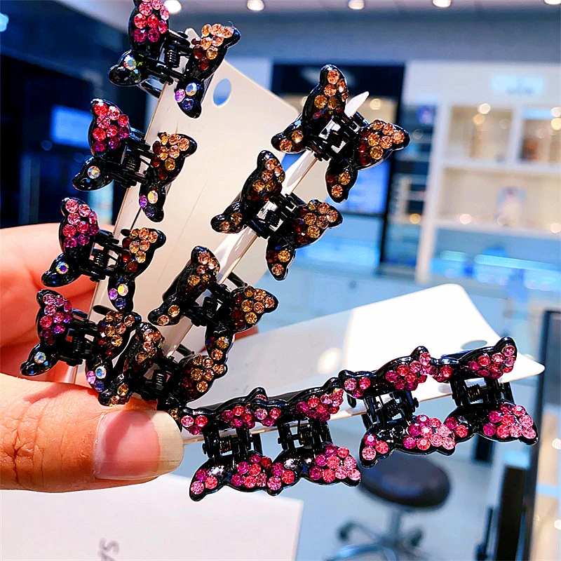 韩版碎发夹镶钻发卡子夹子头饰成人顶夹刘海夹网红百搭简约发饰品