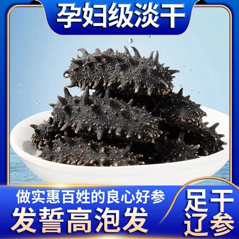 大连野生海参淡干海参刺参营养滋补品老年人孕妇零食包邮更多鱼类