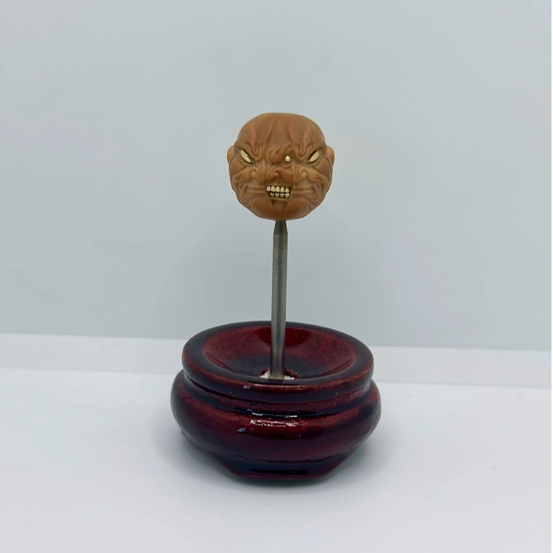 【一念僧众僧】猴头单颗雕刻镶嵌孔道管