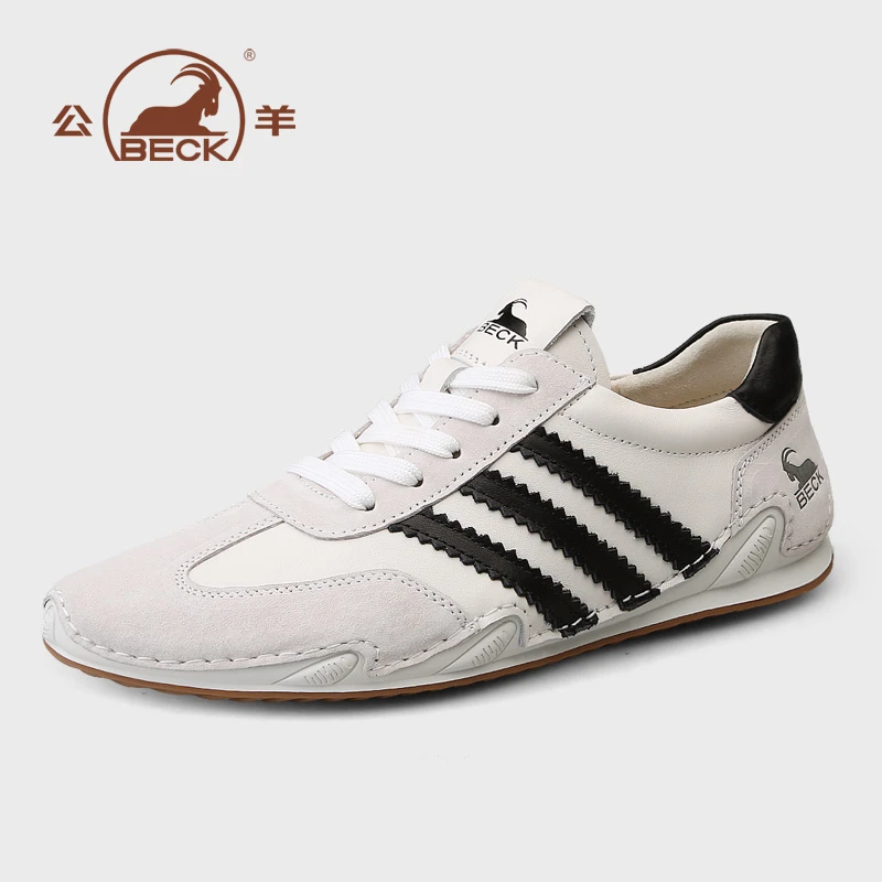 BECK/公羊秋季款男士低帮软底头层皮鞋男鞋意大利休闲皮鞋男5081