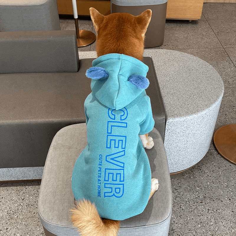 猫咪狗狗衣服秋冬加绒柴犬泰迪比熊雪纳瑞中小型犬宠物卫衣外套潮