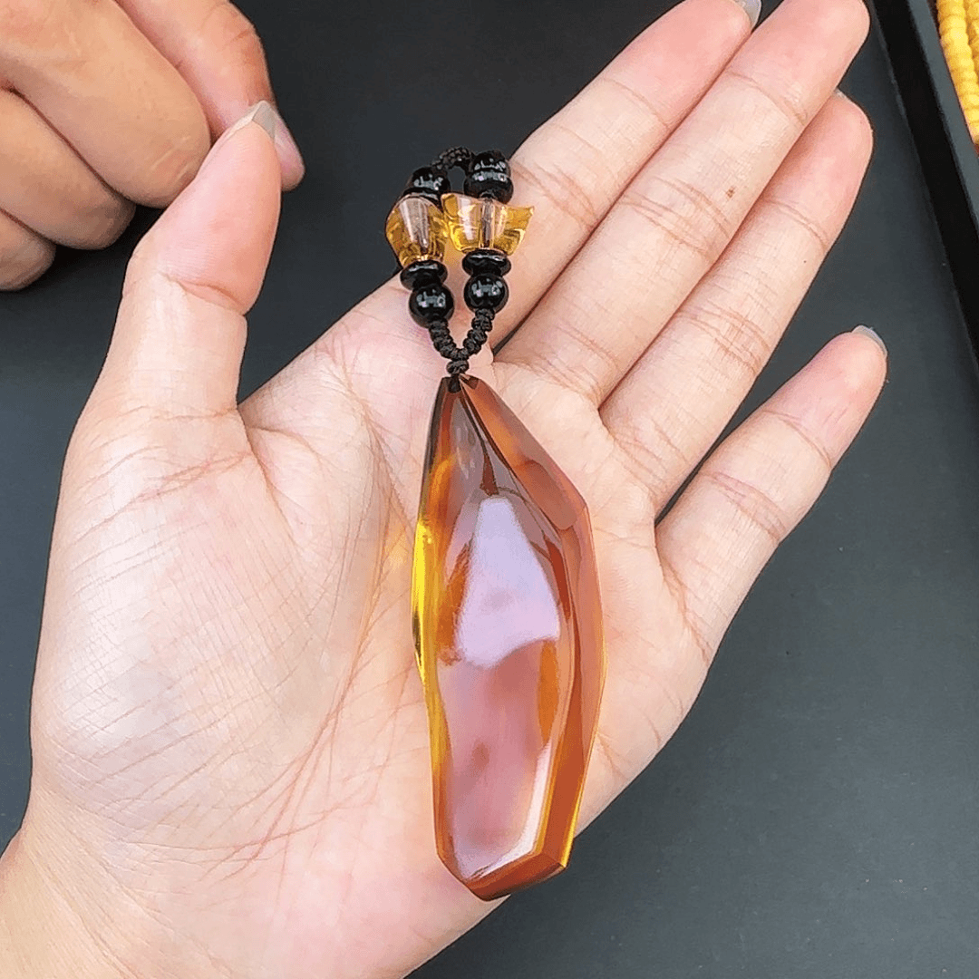 琥珀手链未镶嵌蜜蜡吊坠