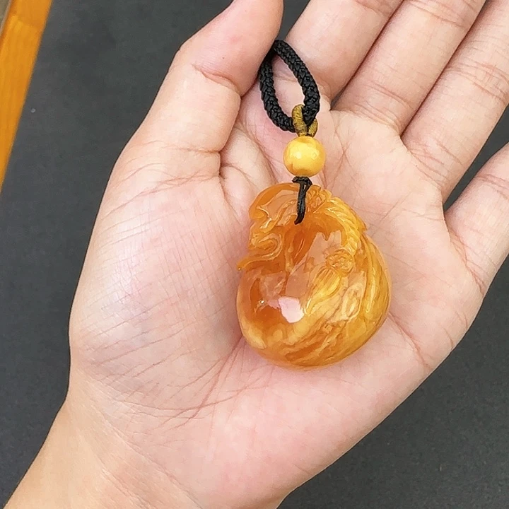琥珀手链未镶嵌蜜蜡吊坠