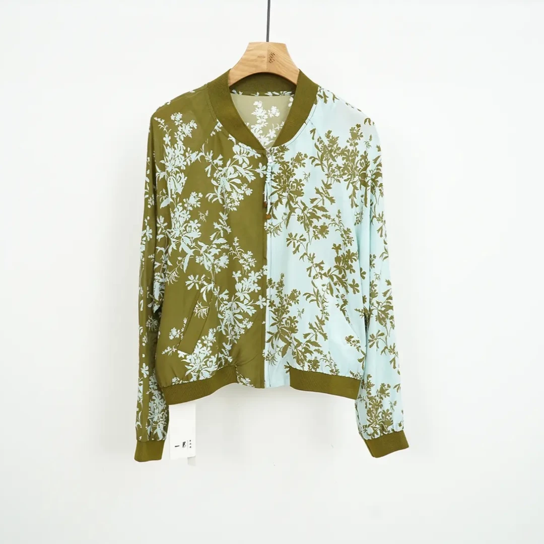 深圳南油原创设计师品牌桑蚕丝短款外套夏季时尚单品