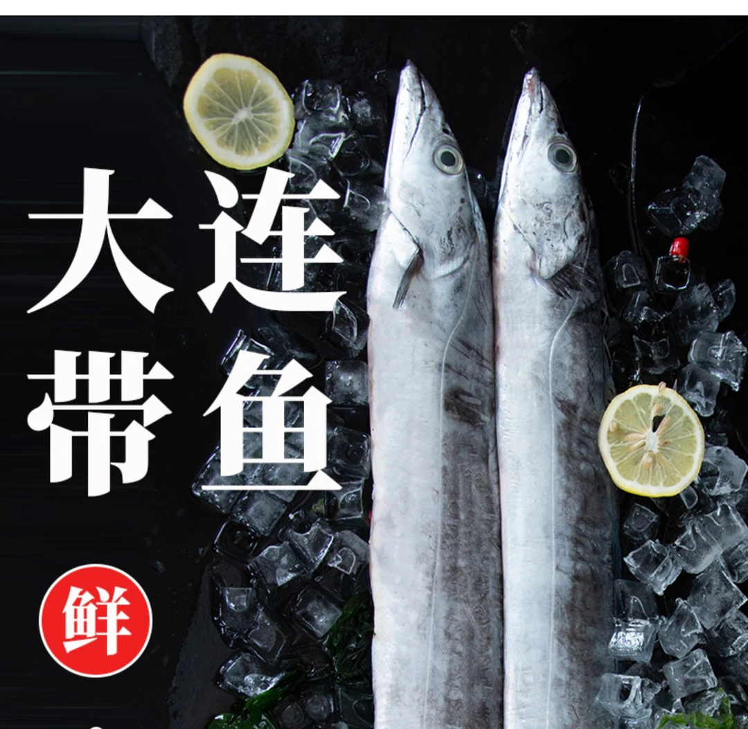 【破腹刀鱼5斤】5斤5-6条 旅顺渤海湾有破肚子介意勿拍全国包邮配送