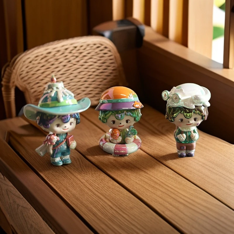 正品阿吉弟弟电镀版旅行日记系列潮玩盲盒手办女生玩具生日礼物