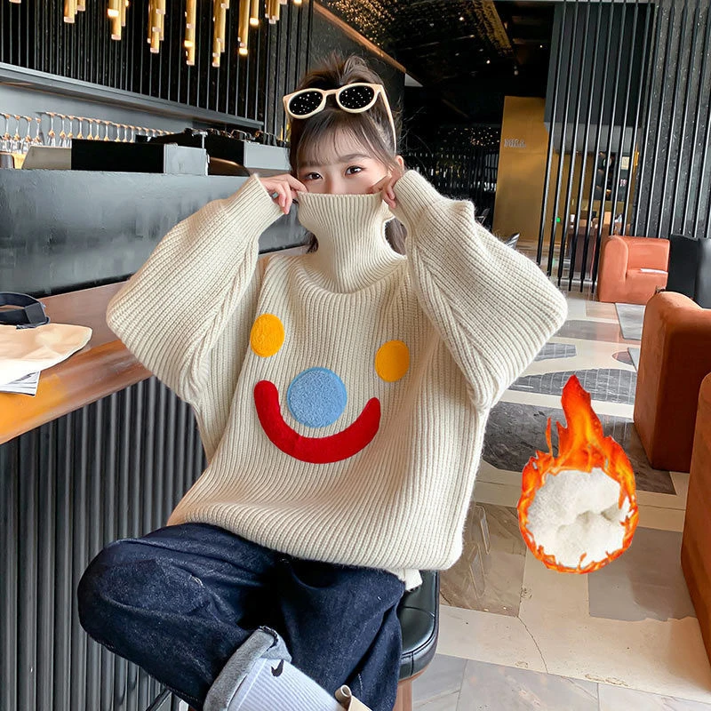 巴拉拉吧女童高领毛衣2024秋冬新款儿童秋装针织洋气中大童打底衫