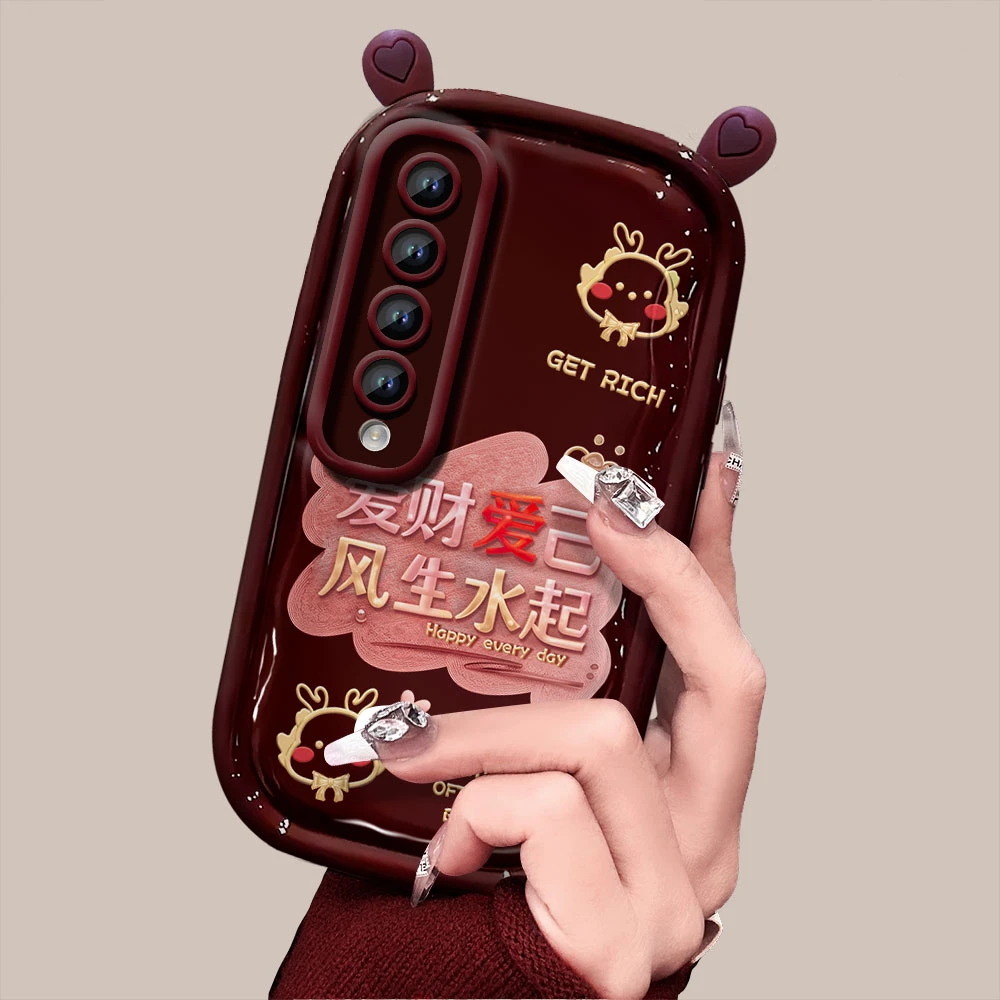 【小米10】爱财爱己耳朵新年款创意简约防摔手机壳女款