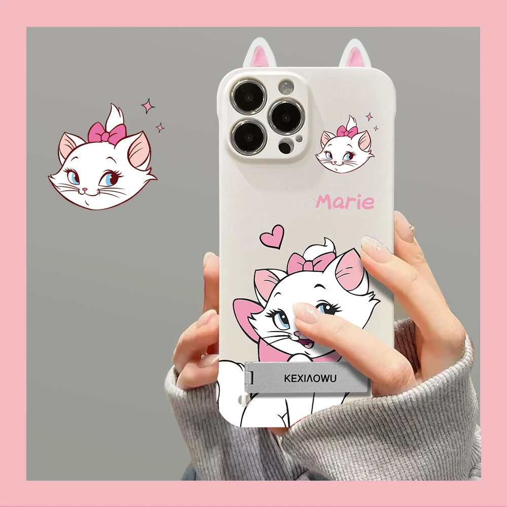 梦中情猫玛丽无边框手机壳适用苹果vivo华为oppo荣耀iphone15卡通