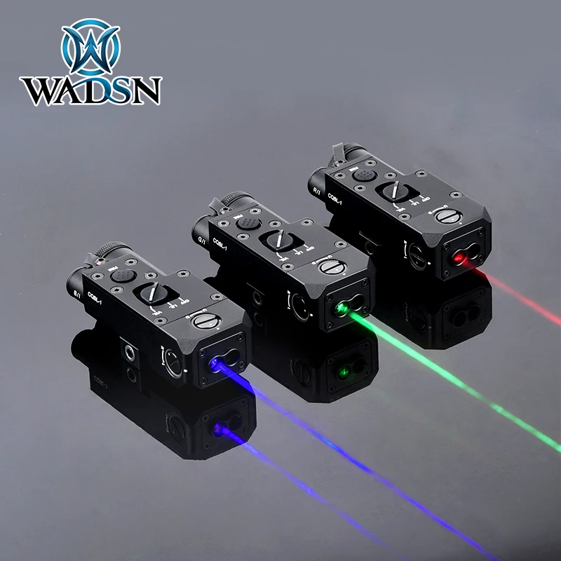 WADSN/沃德森CQBL金属镭射指示器红绿蓝激光IR侧面配M600M300手电