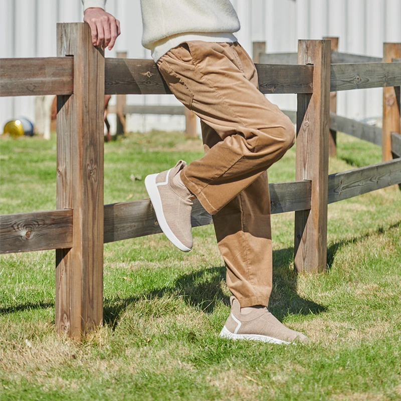 美利奴羊毛3D包裹飞织袜靴透气轻盈软底休闲鞋