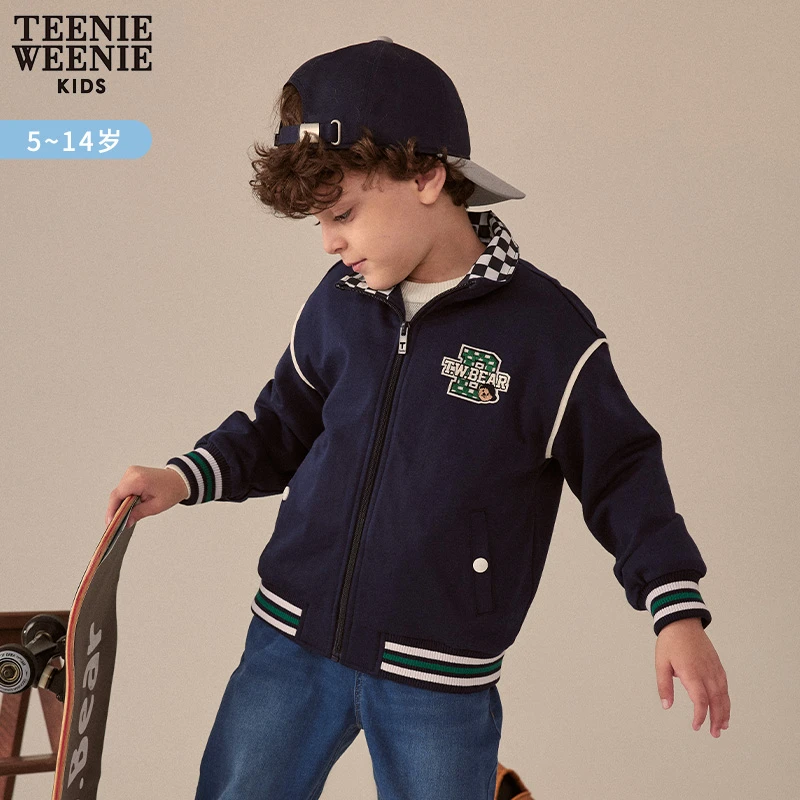TeenieWeenieKids男童新款时尚立领拉链夹克TKJJ231203A