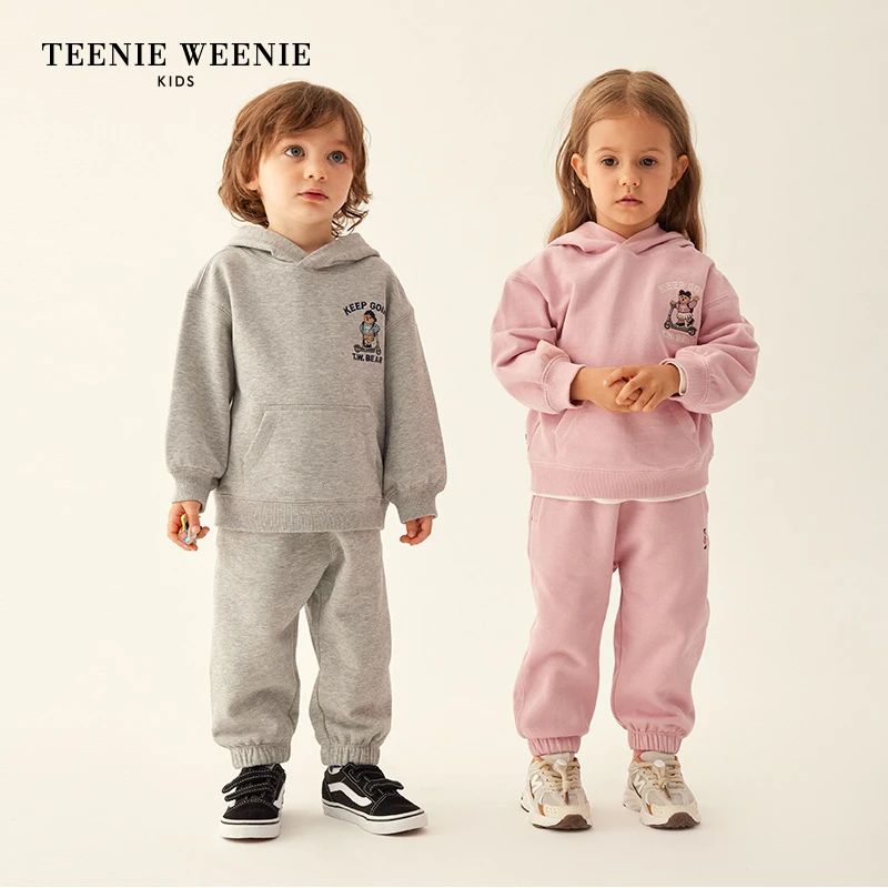 TeenieWeenieBaby男女童宝宝23年秋季可爱连帽卫衣TKMW238C91H