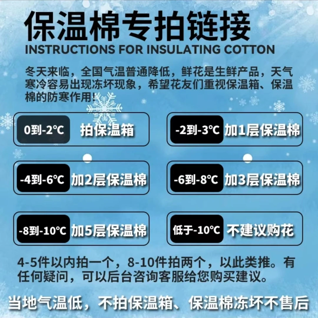 【保温棉】0度以下必须拍谨防冻坏 气温低于0度的地区没拍不售后