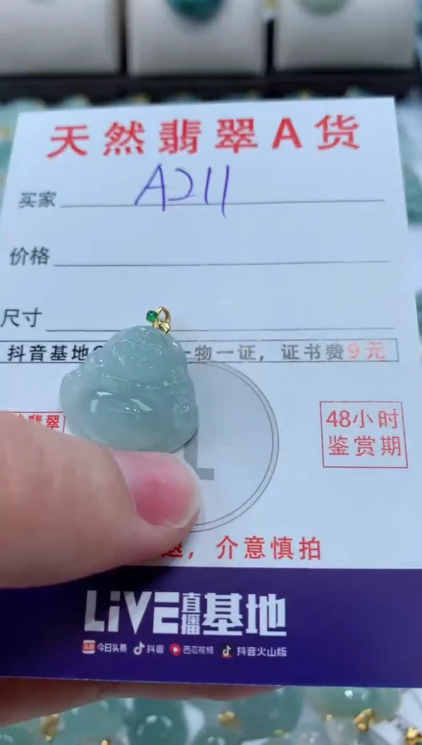【闪购商品】翡翠颈饰未镶嵌天然A货翡翠挂件
