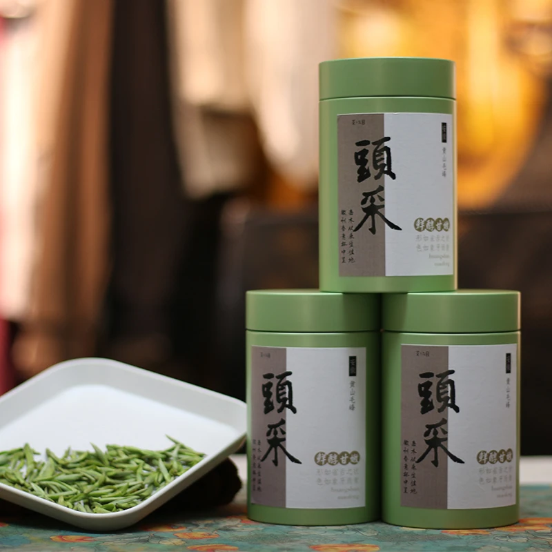明前头采黄山毛峰2024新茶上市花香毛峰一芽罐装春茶采摘
