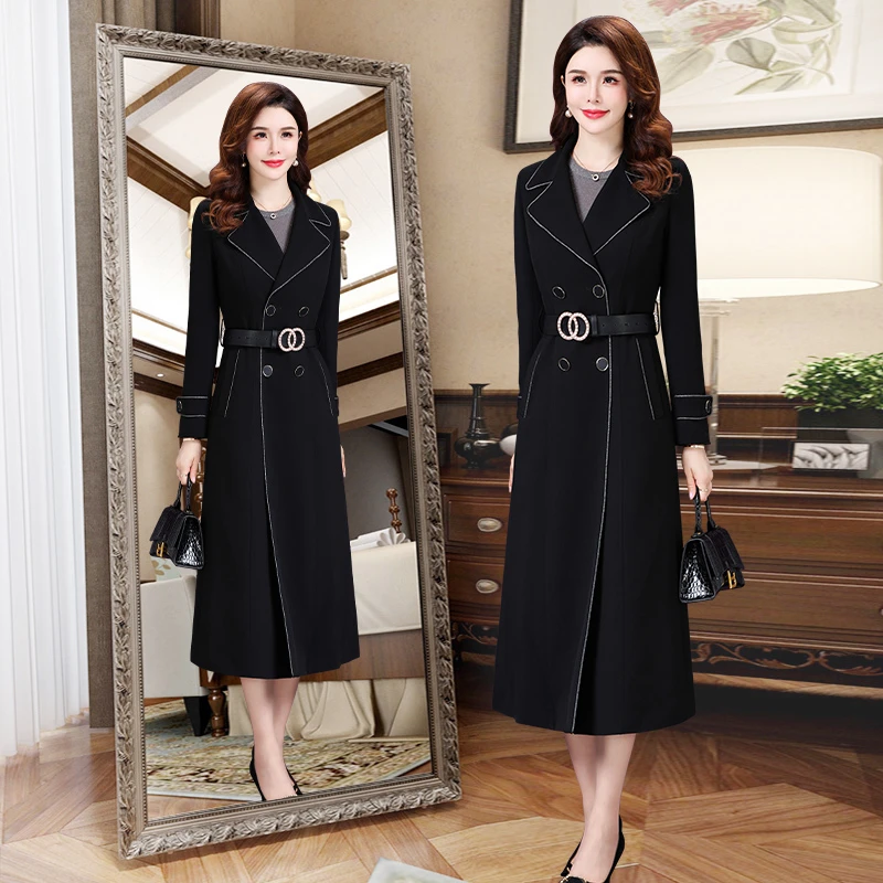 风衣女中长款2024春季新款高端今年流行时尚过膝春秋长款外套爆款