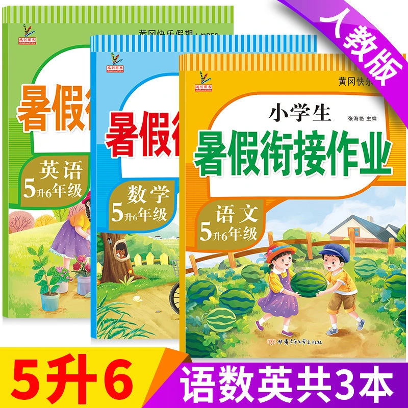 2025新五年级下册暑假作业全套语文数学英语人教版五升六衔接教材