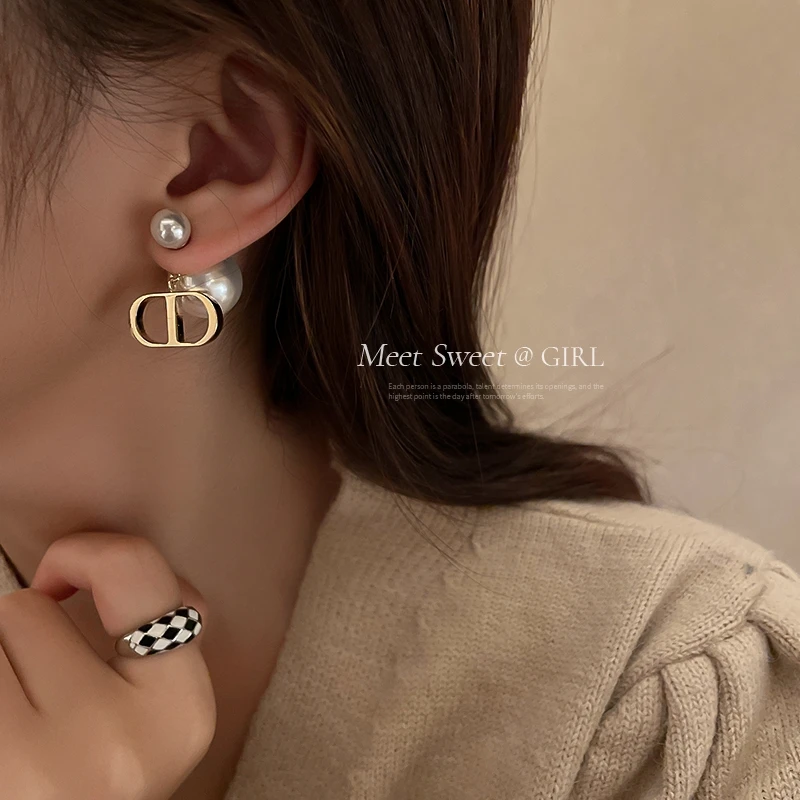 铜合金耳饰 ED-1085【书凝】小众时尚轻奢气质设计感耳钉ins