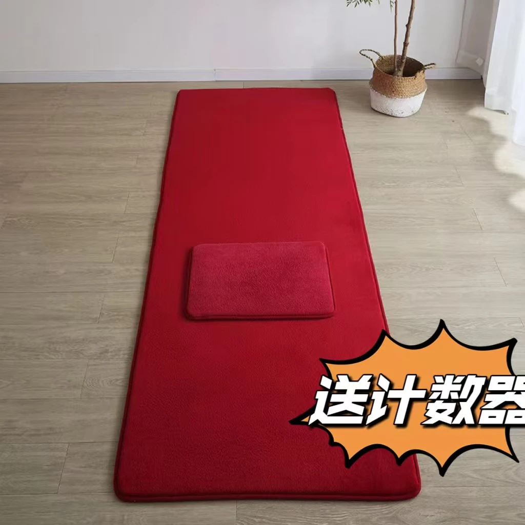 藏区邮政包邮加厚超顺滑大拜垫隔音垫运动垫忏垫柔软纯色毛绒家用