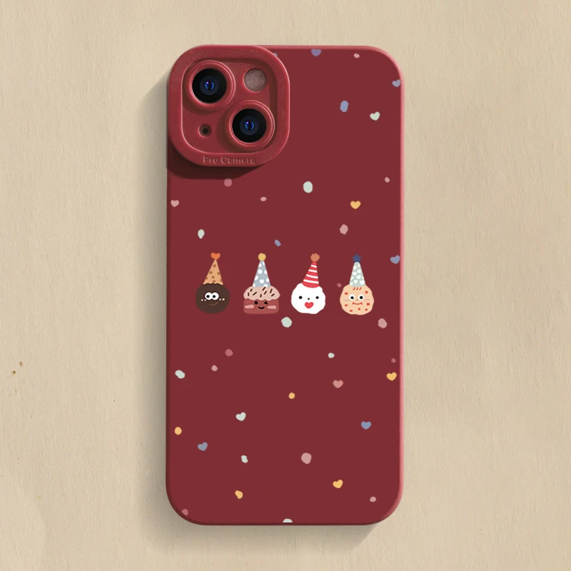 雪人饼干iPhone15ProMax手机壳14苹果13硅胶12全包78p女男11xs/xr