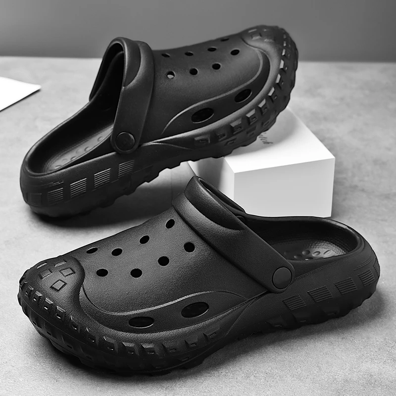 宏虎【⑦号链接】洞洞鞋包头EVA防滑耐磨男士舒适百搭微瑕疵户外休闲