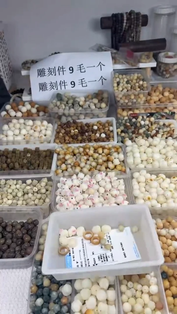 【闪购商品】菩提根/象牙果吊坠瑕疵雕刻件22个