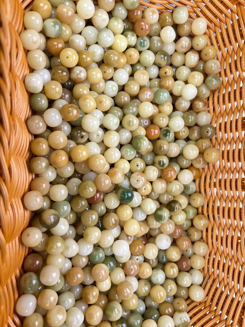 精工13mm花皮筒子珠DIY单圈散珠