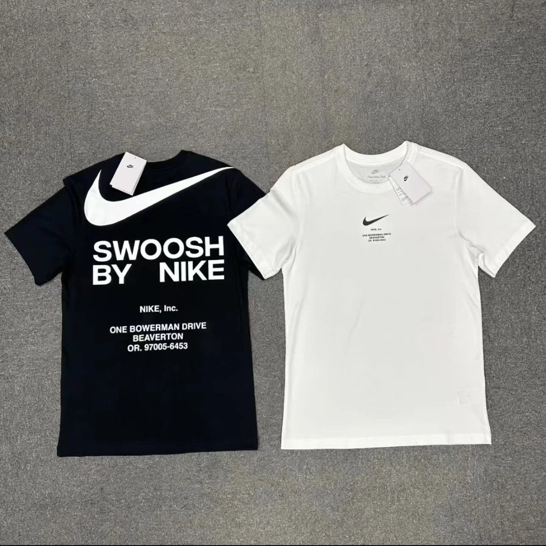 NIKE耐克男女情侣23夏季新款短袖运动时尚大勾休闲半袖T恤 DZ2882