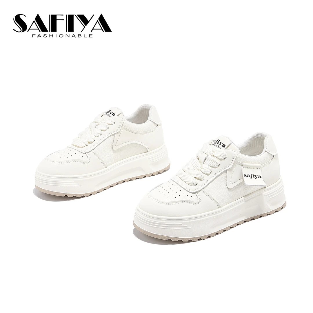 索菲娅Safiya2024夏季新款系带圆头舒适低帮时尚休闲鞋SF43111B63