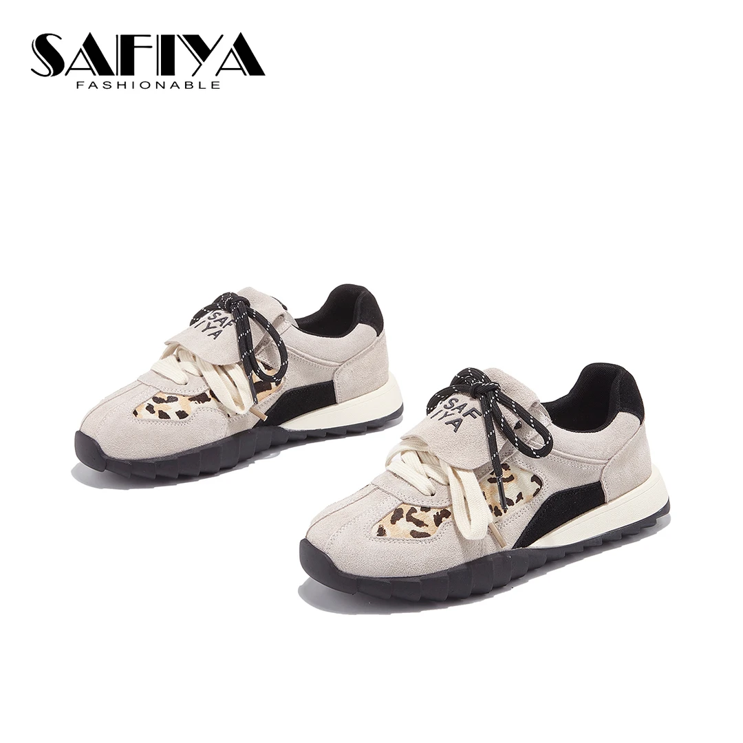 索菲娅Safiya2024新款低帮系带舒适轻便百搭时尚休闲鞋SF43111D24